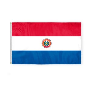 Paraguay flag Indoor/Outdoor Nylon 200d - Paraguaian Paraguayan Country Flags, Gift Ideas, Grommets, Multiple Sizes