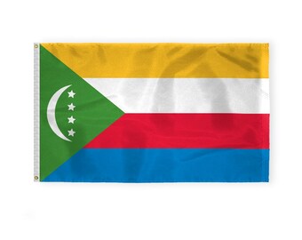 Bandera de las Comoras: Bandera nacional de nailon con ojales de latón