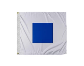 Sierra 'S' Marine Signal Flag: Nautical Maritime Decor