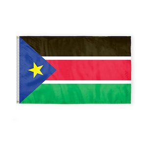 South Sudan flag heavy duty nylon 200d -  South Sudanese Africa African country flags, Gift Ideas, Brass Grommets, Choice of Sizes