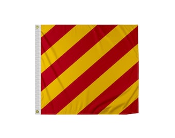 Bandera de señales marinas del Código Yankee: Decoración náutica marítima