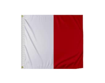Bandera de señal marina con código de hotel: decoración náutica para barcos