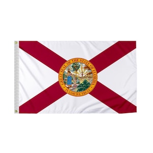 Promopatriot Florida State Flag Nylon Brass Grommets State of Florida FL USA State Flag - Many Styles & Sizes