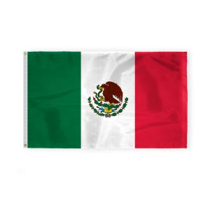 Mexico flag Indoor/Outdoor Nylon 200d - Bandera de Mexico Mexican Country Flags, Patriotic Display, Gift Ideas, Grommets, Multiple Sizes