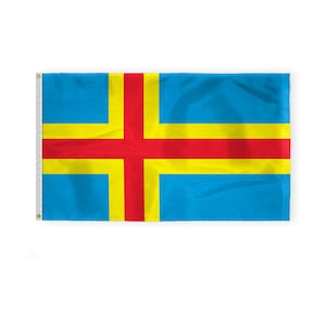 Promopatriot Aland Islands Country Flag 200d Nylon Grommets Finland Finnish World Vibrant Colors - Many Styles & Sizes