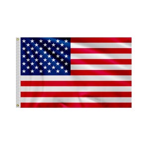 Large American Flag 4x6 ft High Wind US Outdoor Flags Brass Grommets Heavy-Duty US Flags Polyester Nylon American Flags