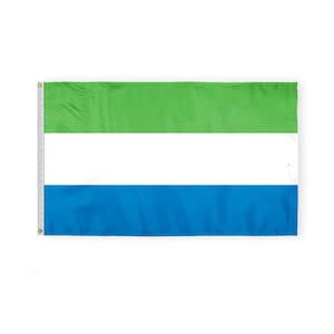 Sierra Leone flag heavy duty nylon 200d -  Sierra Leonean west africa african flags, Gift Ideas, Brass Grommets, Multiple Sizes