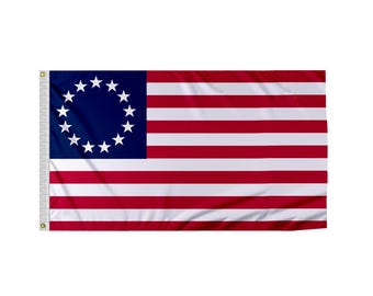 Betsy Ross 13 Star Flag: Historical American Revolution Banner
