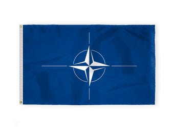 NATO Flag: 200D Nylon, Indoor/Outdoor, Multiple Sizes