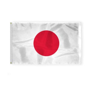 Japan Flag 200D Nylon with Brass Grommets, Japanese Country Flags Banner Multiple Sizes & Styles