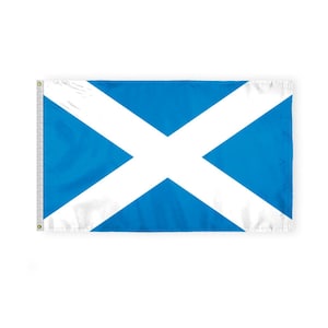 Scotland St. Andrews Cross Flag heavy duty nylon 200d - Saltire Scottish Flags, Gift Ideas, Brass Grommets, Multiple Sizes