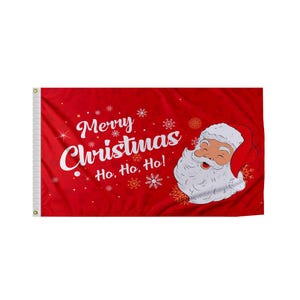 Happy Holidays Flag 3x5ft - Christmas Seasonal Decor, Polyester, Multicolor