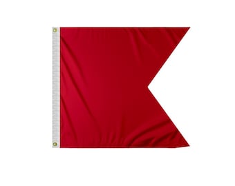 Bandera de señales marinas Bravo Código B: Decoración marítima náutica