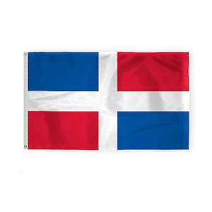 Promopatriot Dominican Republic Flags for Outdoor Nylon Brass Grommets - Caribbean Country - Many Styles and Sizes