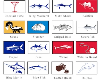 Funny Fishing Boat Flag – 200D Nylon Novelty Outdoor Flag 12” x 18”
