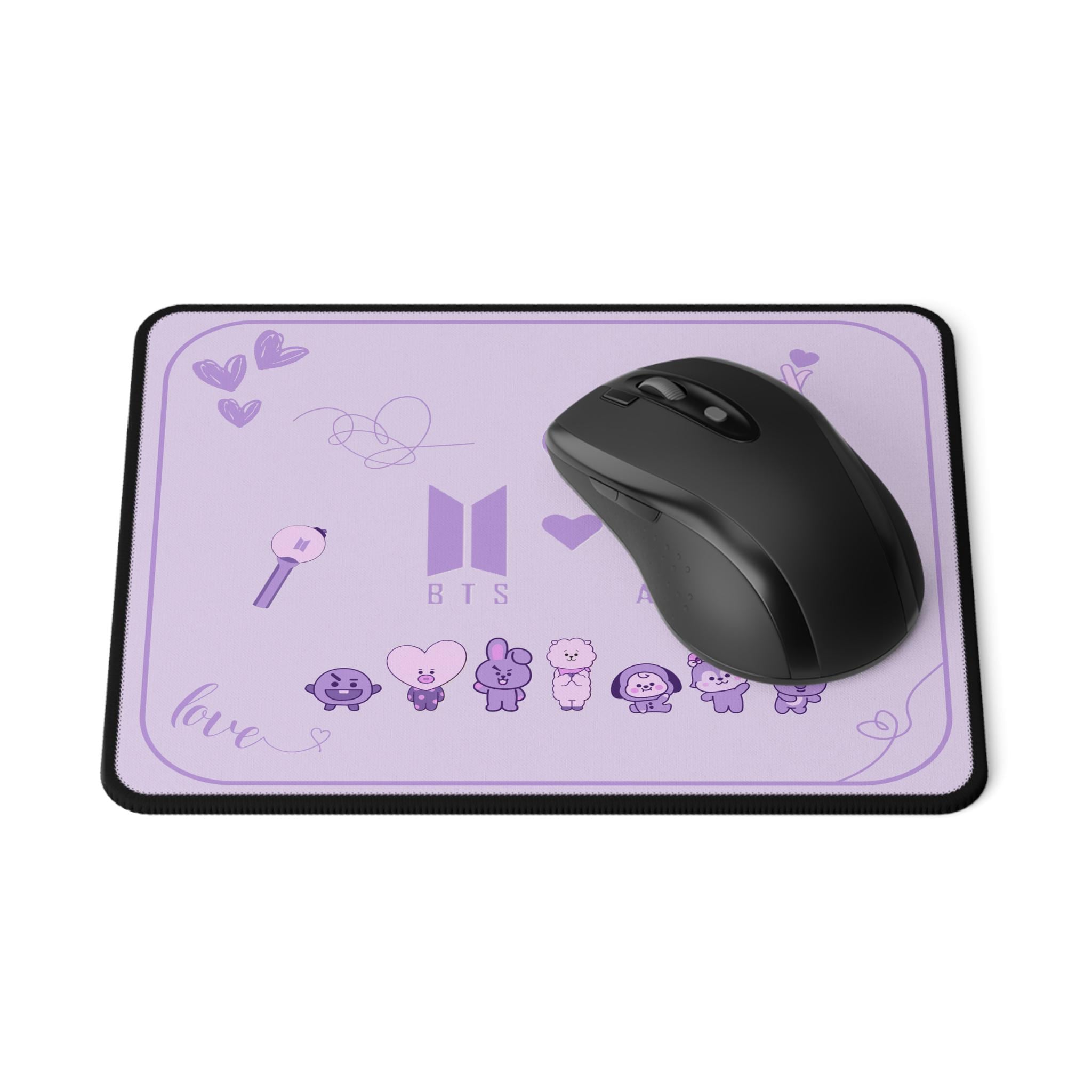 BTS and Army Purple Mouse Pad, Purple, K-pop Gifts, Gaming Desk Pad ...