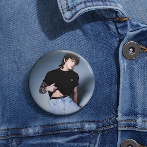 BTS Jeon Jungkook Pin Buttons - Jk in CK, Gift for BTS Army, Kpop Bts merch