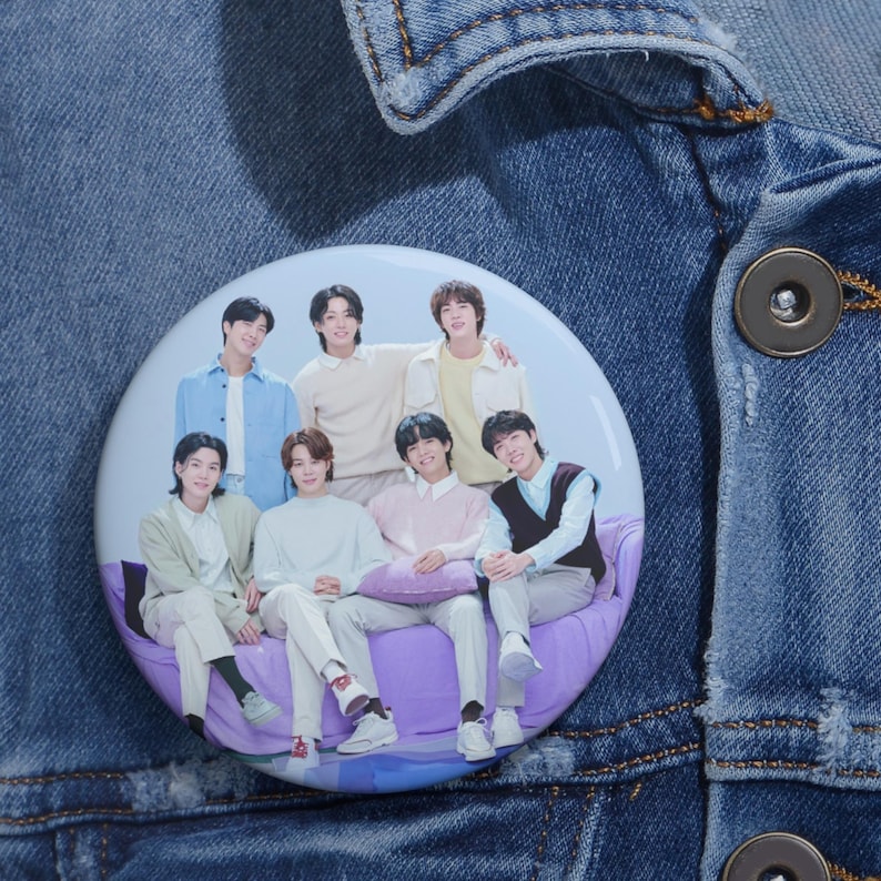BTS Ot7 Pin Button, Gift of BTS Army, Accessory for Concerts, Events ...