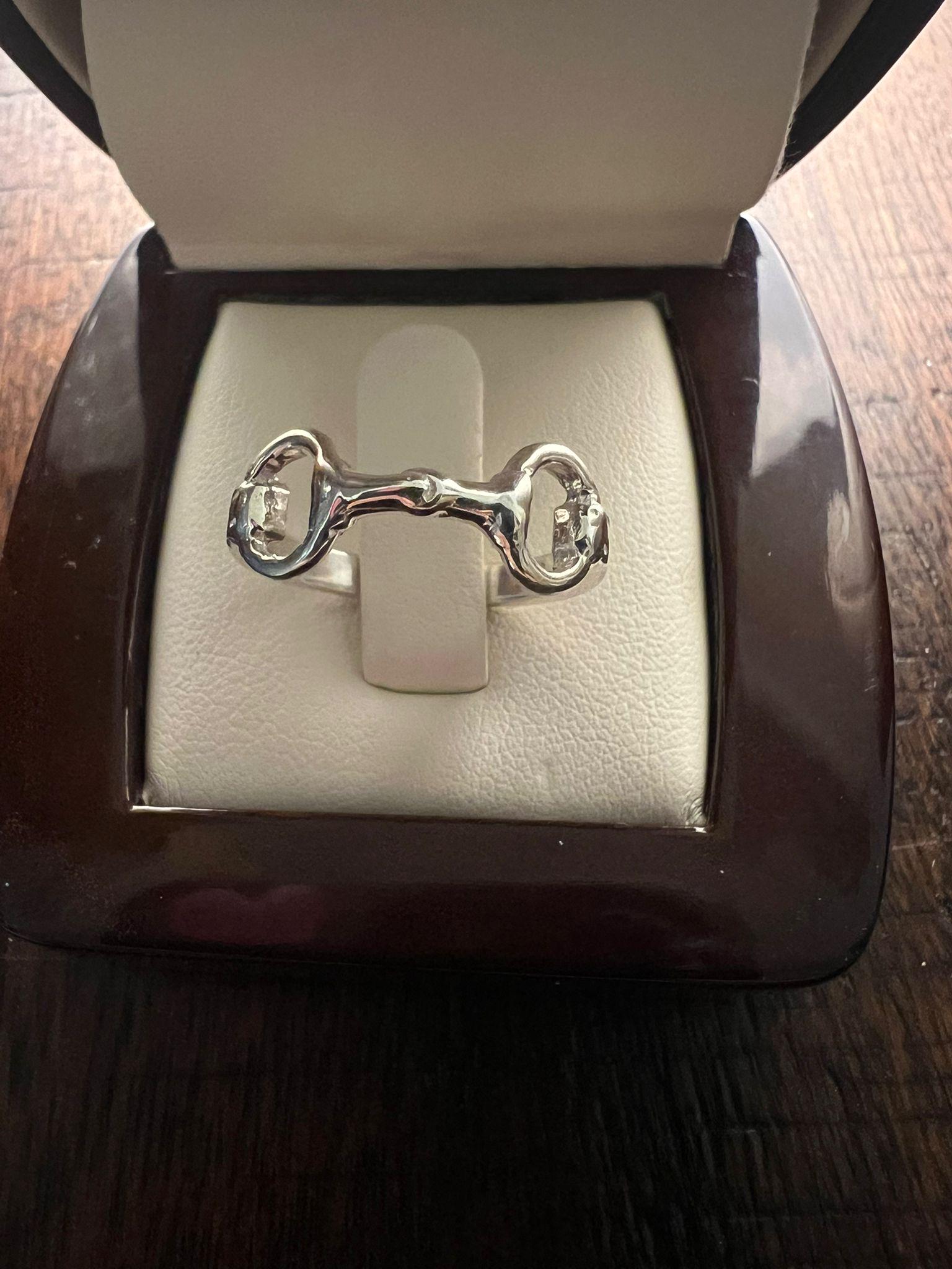 アクセサリー Ralph Lauren Horsebit Silver Ring 925 Horsebit Ring - Etsy
