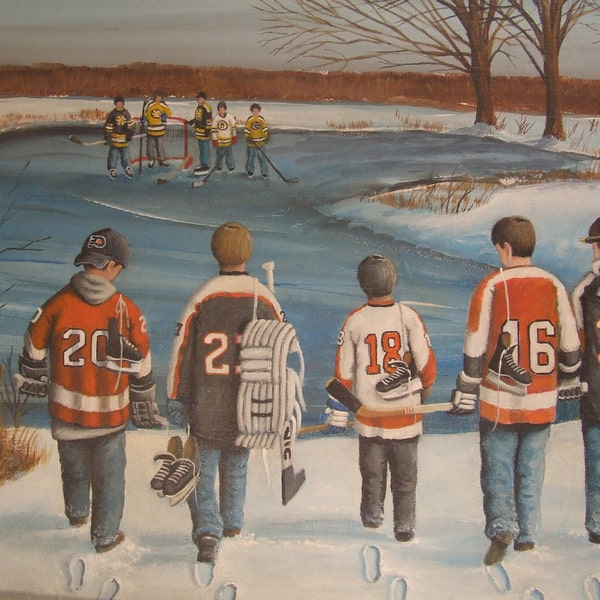 Buy One Get any Print Free - Philadelphia Flyers - “Winter Classic - Rematch 2010 “ - Print
