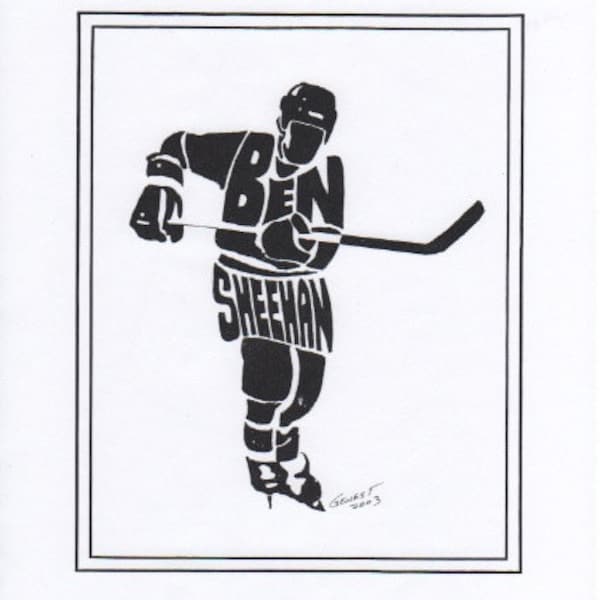 Personalized Sport  Figure - Hockey Player - Hockey Player Gift