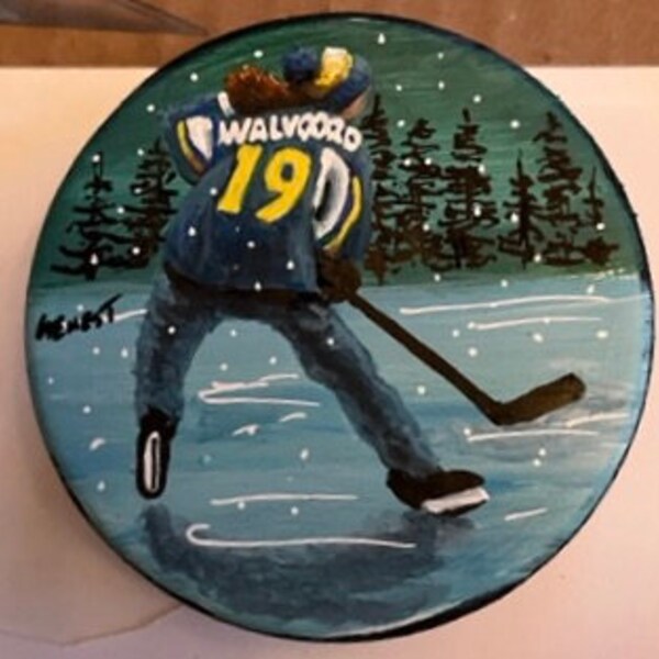 Hockey Painting Etsy