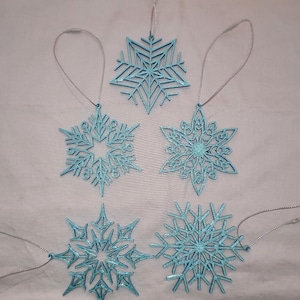 Paquete de 5 copos de nieve