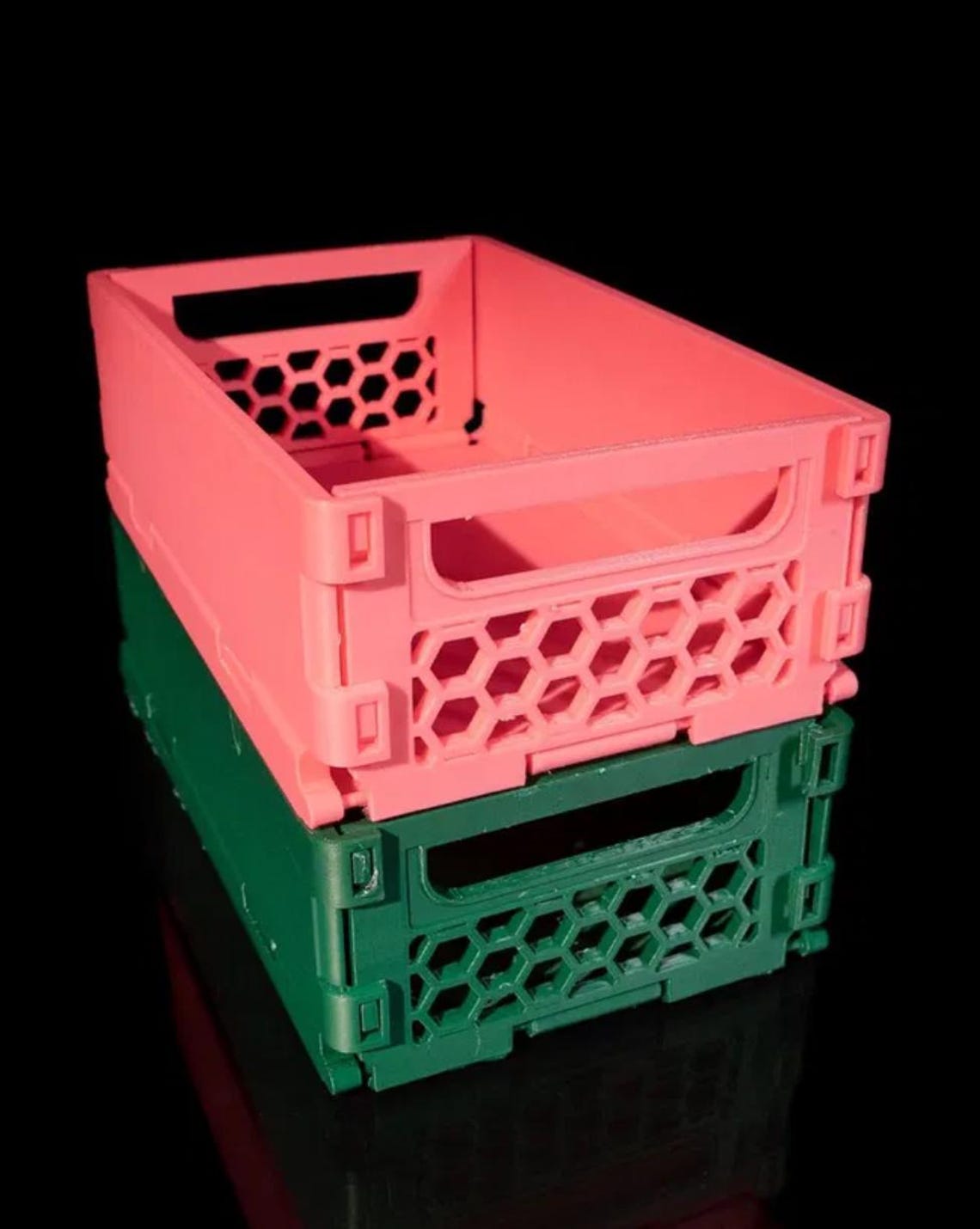 Foldable and Stackable Storage Crate - Etsy
