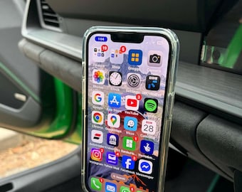 Soporte para teléfono con cargador inalámbrico MagSafe para Porsche 992, compatible con 911.