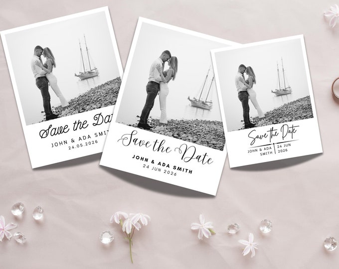 Custom Save the Date Photo Magnets – Wedding Announcement Magnet | Personalized Engagement Keepsake, Fridge Magnet Invitation