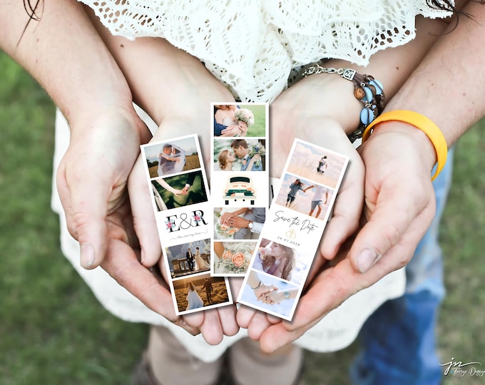 Custom Photo Booth Magnet Strip – Personalised Photo Strip Magnet for Any Occasion