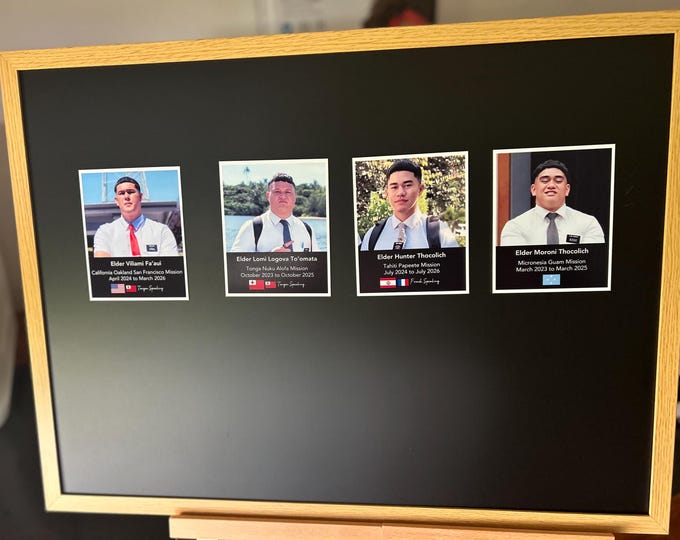 Custom Missionary Photo Magnet – Personalized LDS Gift, Mission Keepsake, Missionary Farewell Gift, Photo Magnet for Elder or Sister