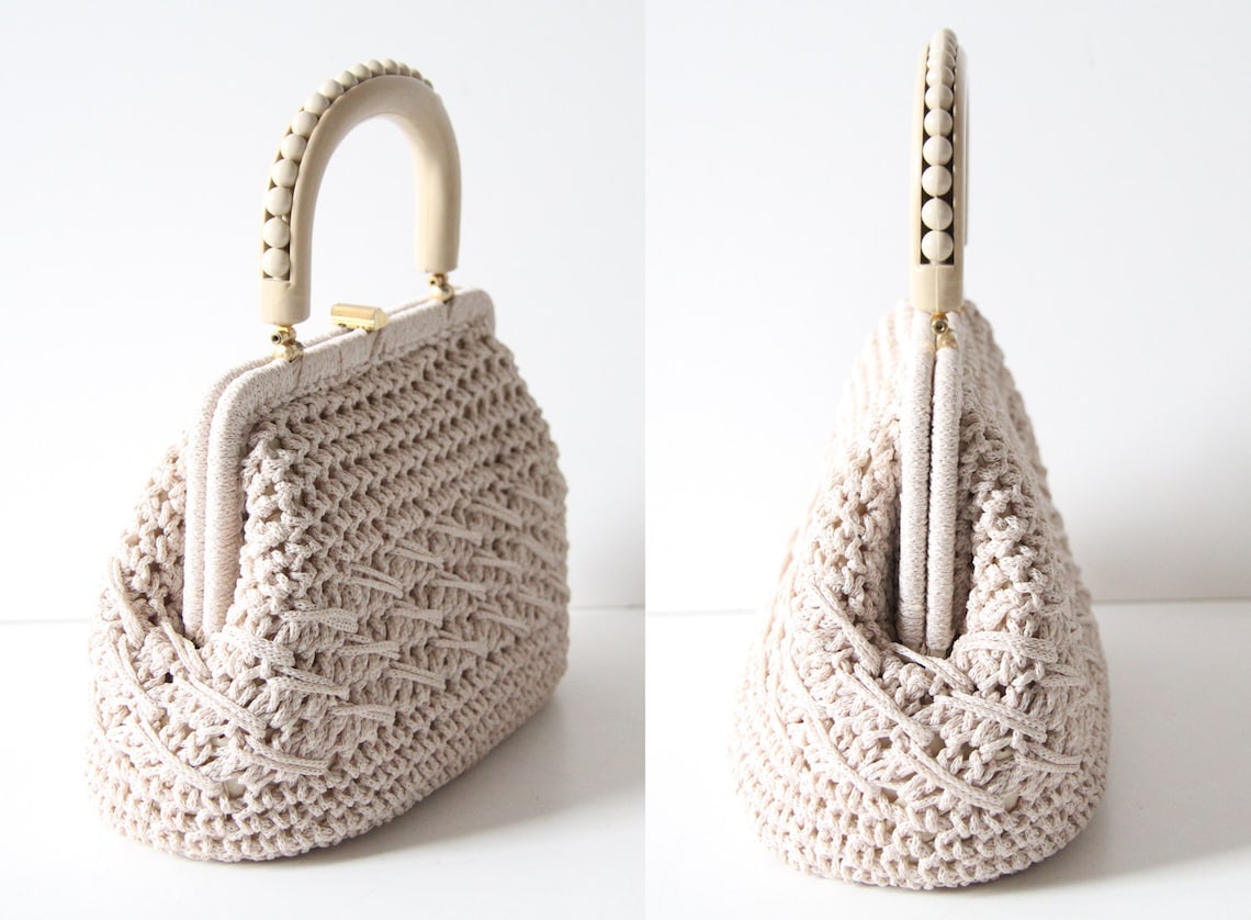 Crochet Handbag Etsy