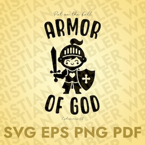 Armor of God SVG: Christian Bible Verse Design (Digital Download)