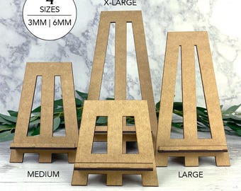 Laser Cut Easel Display Stand | 4 Sizes | 3mm | 6mm | SVG, eps, dxf