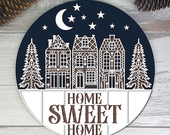 Gingerbread House Sign SVG | Laser Cut Home Decor (Digital Download)