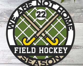 Feldhockey Saison Schild Laser Cut Datei | SVG DXF EPS (Digitaler Download)