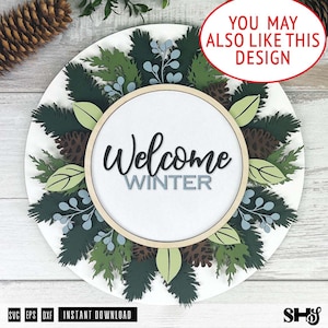 3D Family Home Sign SVG | Layered leaf SVG | Floral backing design | Glowforge | Flowers, Leaves | Gift for home | Wall art | SVG, dxf, eps image 10