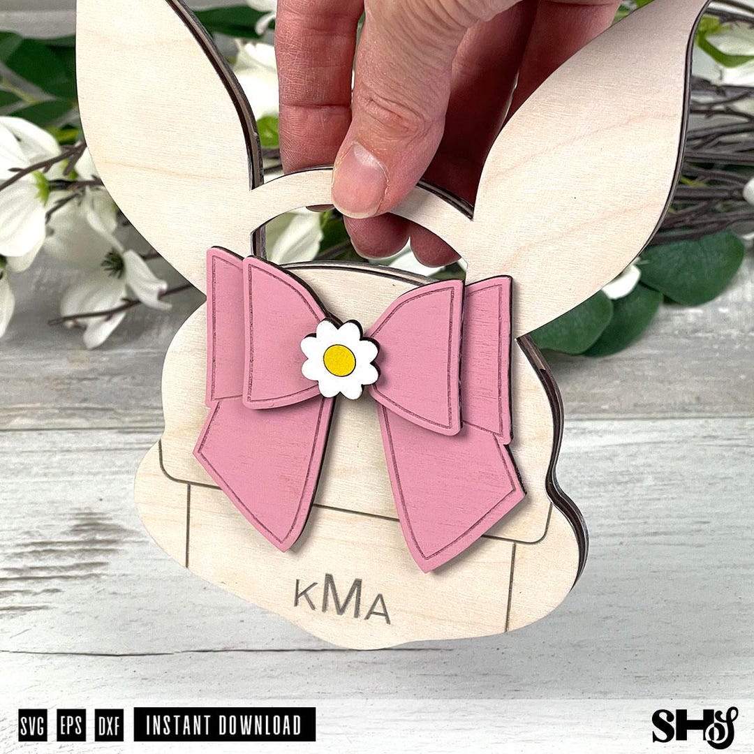 Bunny Gift Card Holder SVG | Laser Cut Easter Purse (digital Download ...