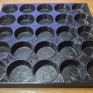 Paint storage rack tray for 25 Tamiya or Citadel bottles