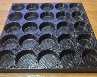 Paint storage rack tray for 25 Tamiya or Citadel bottles