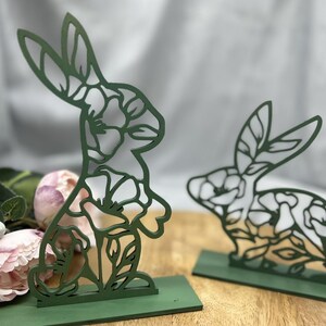Bunny, floral, rabbit, sign, Easter decor