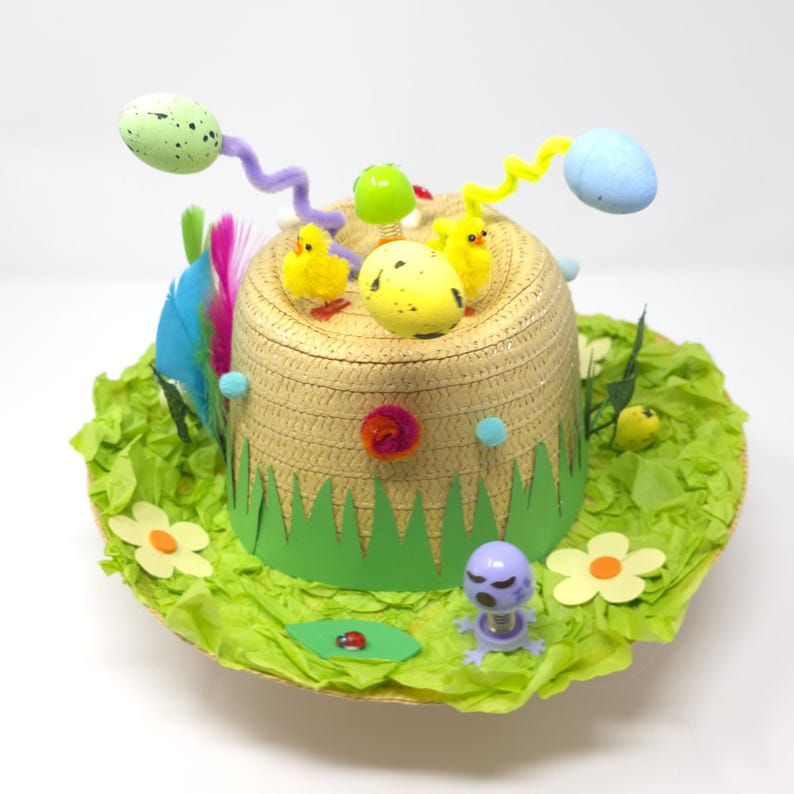 Easter Spring Bonnets Handmade Silly Spring Easter Bonnet, Boys Party Hat, School Parade ...