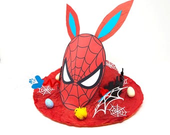 DIY Spider Hero Inspired Easter Bonnet - Make Your Own Superhero Easter Hat