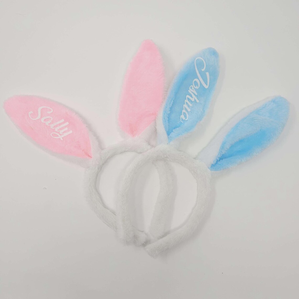Handmade Girls Pink Feather Flower Easter Bunny Ears Bonnet - Ready to ...