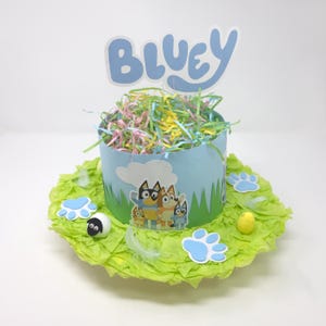 Handgemachte Bluey Ostern Mütze Jungen Mädchen Schule Parade Party Hut bereit zu tragen