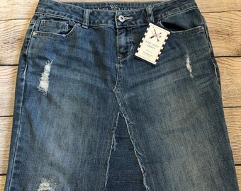 blue jean skirts for juniors