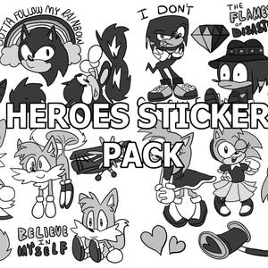 Sonic the Hedgehog Heroes Mini Sticker Pack