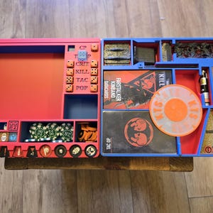 Équipement GGEZ Kill Team, cartes, dés et boîte de jetons, y compris une boîte vraiment utile de 4 L et une feuille ferreuse