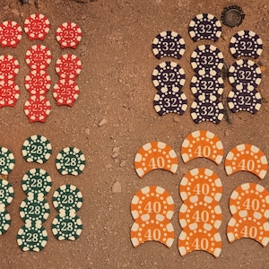 10" set of poker chip style movement tokens for Warhammer Kill Team